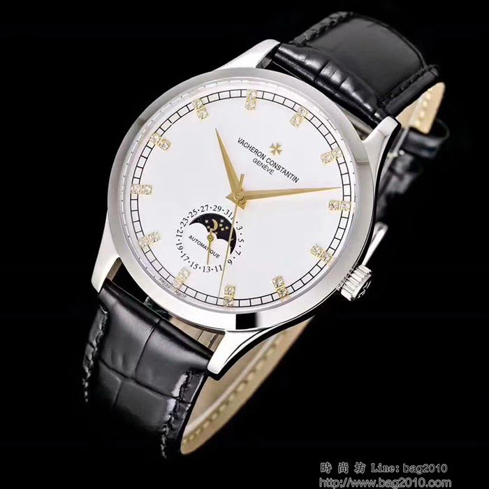 江詩丹頓 Vacheron Constantin 火爆上市 新款 六字位日月星晨功能 超級防水機芯 高檔男士腕表  wssb4873